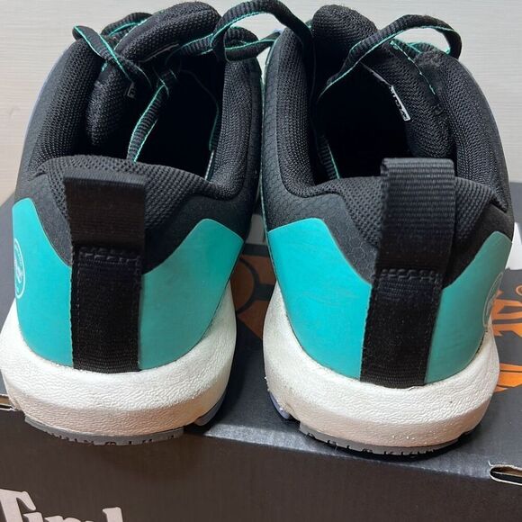 Timberland Pro Flex Radius CT Composite Safety Toe  Work Sneaker Black/Aqua Size - Picture 4 of 7